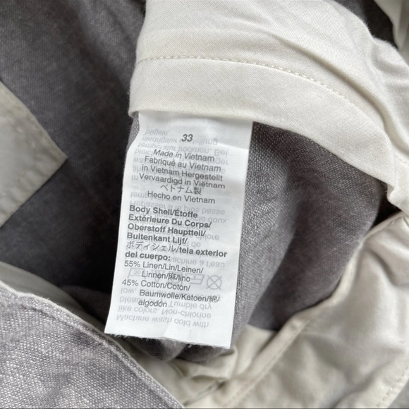 (2) J. Crew Flex Gramercy Chino Shorts Men Sz 33 X 9 Gray Flat Front Linen Blend - Picture 8 of 8